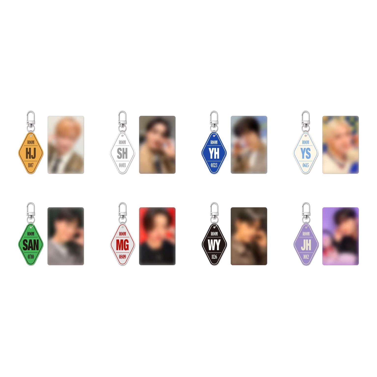 NEW] ATEEZ - [8ROOM] POP-UP Official Merch - 8 ROOM Keyring – K