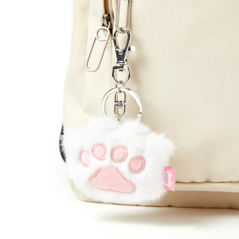 Jelly Cat Paw Mini Keyring – Pink