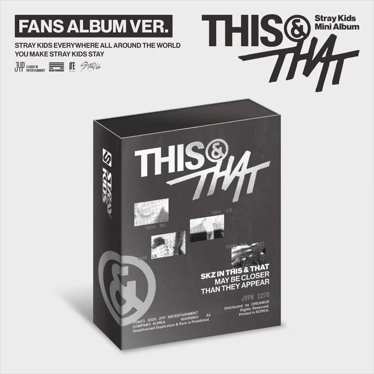 STRAY KIDS - Mini Album 'THIS & THAT' (FANS ALBUM Ver.)