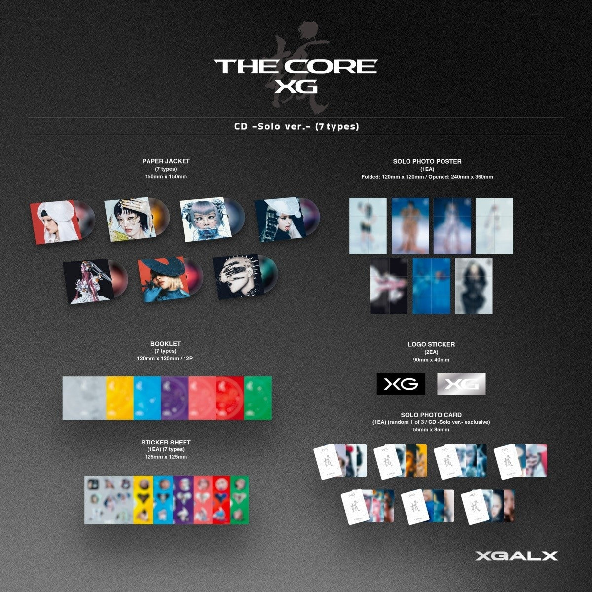 XG - 1st Full Album - THE CORE -核 (Regular/ Solo Ver.)