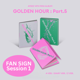 [Fansign session.1] ATEEZ - 14TH MINI ALBUM - [GOLDEN HOUR : Part.5] (A/ DIARY/ Z Ver.)