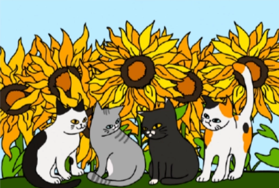 Myocat Market Postcard (Random)