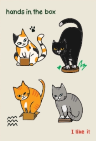 Myocat Market Postcard (Random)