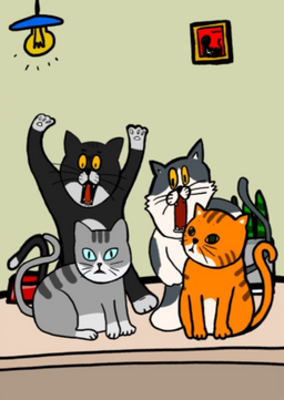 Myocat Market Postcard (Random)