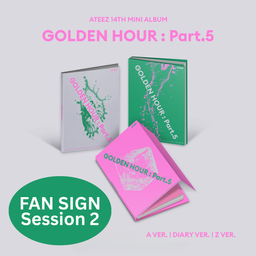 [Fansign session.2] ATEEZ - 14TH MINI ALBUM - [GOLDEN HOUR : Part.5] (A/ DIARY/ Z Ver.)