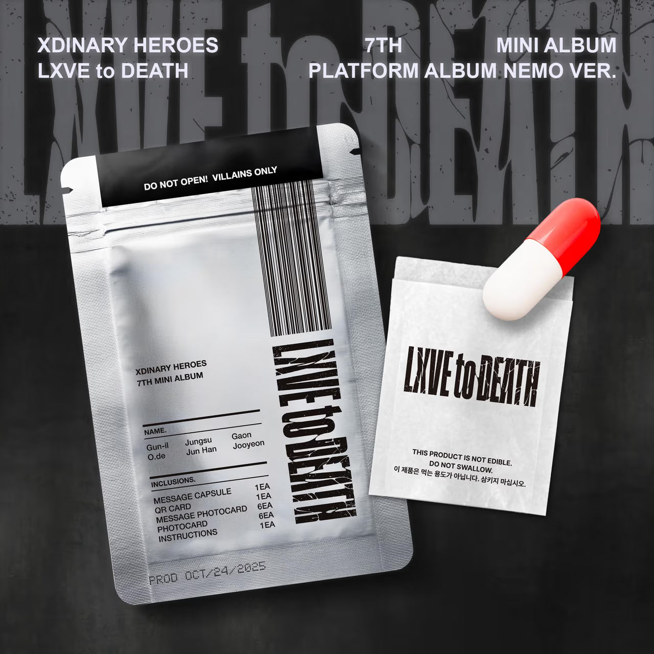 [NEW] Xdinary Heroes - 7th Mini Album - [LXVE to DEATH] (Platform ver.)
