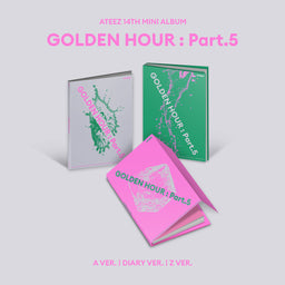 [PRE-ORDER] ATEEZ - 14TH MINI ALBUM - [GOLDEN HOUR : Part.5] (A/ DIARY/ Z Ver.)