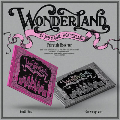 B.I - 3rd Full Album - [WONDERLAND] (Fairy tale Ver.) (YOUTH/ GROWN UP Ver.)
