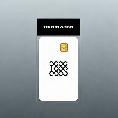 [NEW] BIGBANG 20TH ANNIVERSARY MEDIA EXHIBITION - CARD COVER STICKER – WHITE (COSMOS)
