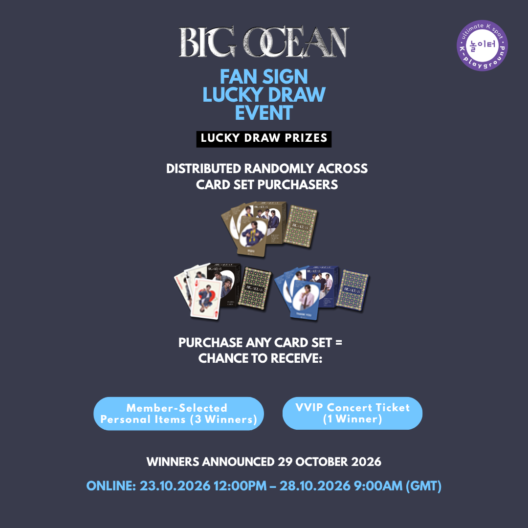 [FAN SIGN/LUCKY DRAW] [PRE-ORDER] Big Ocean - Playing Cards (Random)