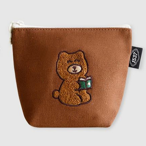 1537 Boat pouch small - teddy