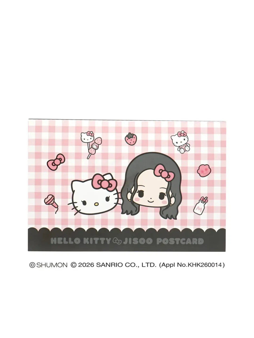 [HELLO KITTY X JISOO] Postcard (hello kitty X jisoo ver.)