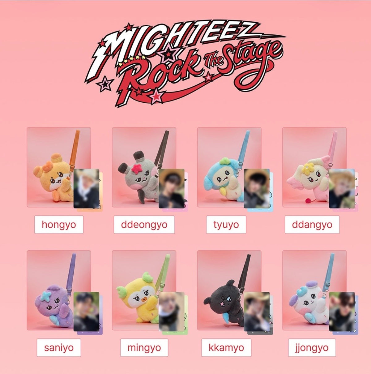 [PRE-ORDER] ATEEZ - [MIGHTEEZ ROCK THE STAGE] PLUSH BAG (BAG 1pc, PHOTOCARD 1pc)