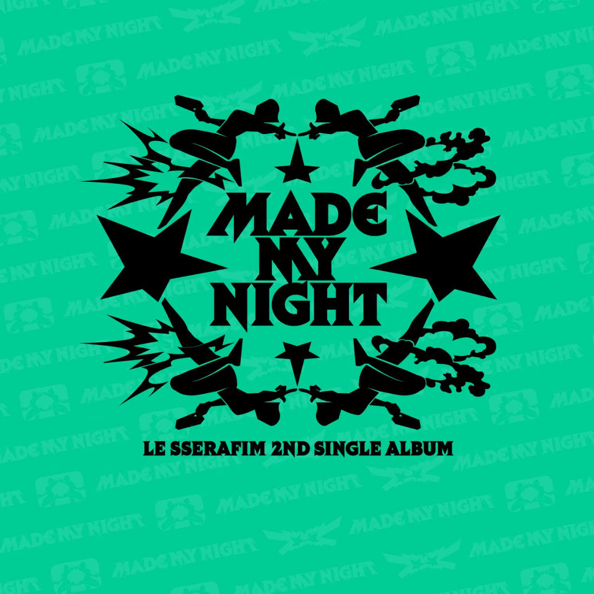 LE SSERAFIM - 2nd Single Album 'Made My Night' Glow Clicker Keychain
