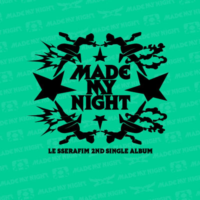LE SSERAFIM - 2nd Single Album 'Made My Night' Glow Clicker Keychain