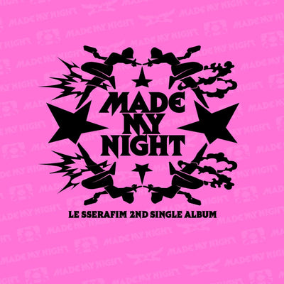 LE SSERAFIM - 2nd Single Album 'Made My Night' Glow Clicker Keychain