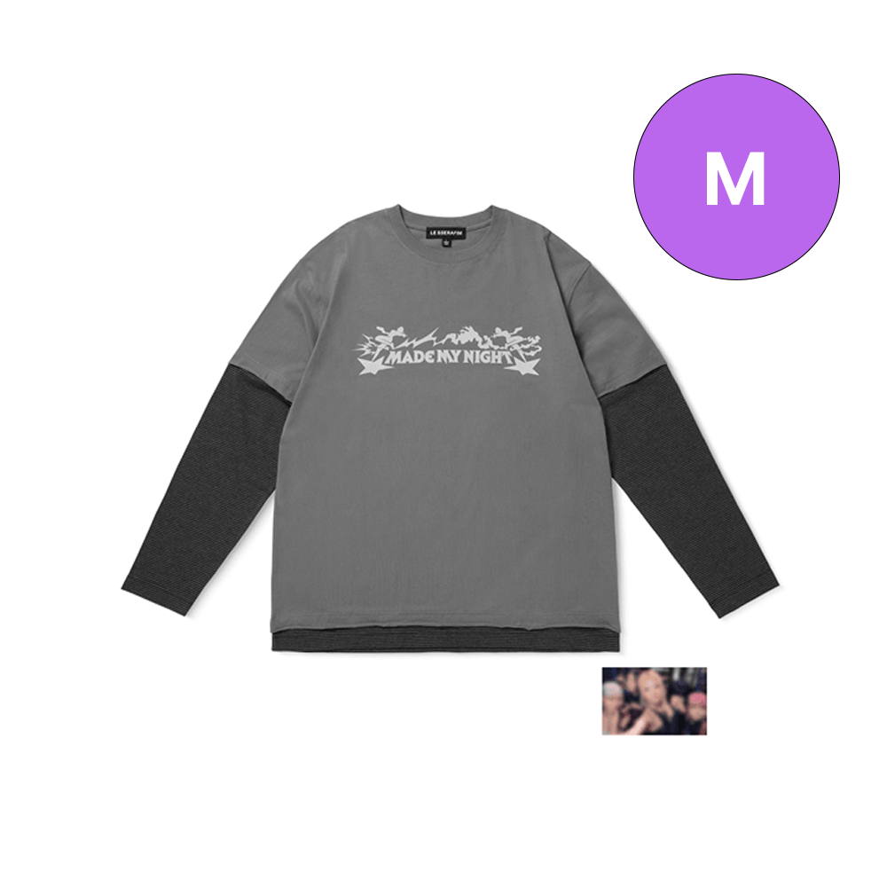 [PRE-ORDER] LE SSERAFIM MADE MY NIGHT - Layered L/S T-shirt