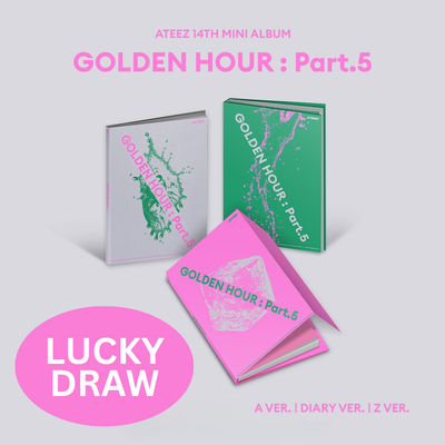 [LUCKY DRAW] ATEEZ - 14TH MINI ALBUM - [GOLDEN HOUR : Part.5] (A/ DIARY/ Z Ver.)