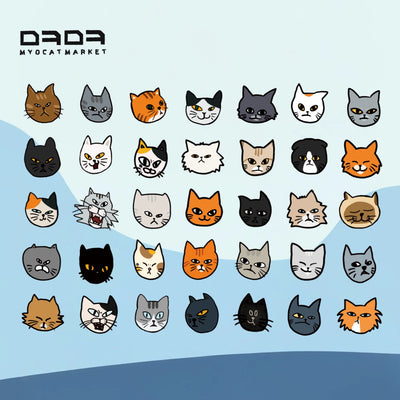 Myocat Market Cat Acrylic Magnet (Random)