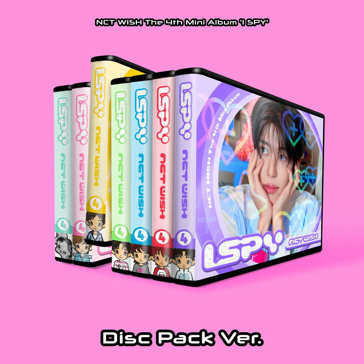 [POB] [PRE-ORDER] NCT WISH – 4th Mini Album [I SPY] (Disc Pack Ver.) (Random)