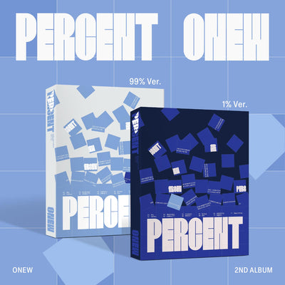 ONEW - 2nd Full Album - [PERCENT] (Photo Book ver.) (99%/ 1% Ver.)