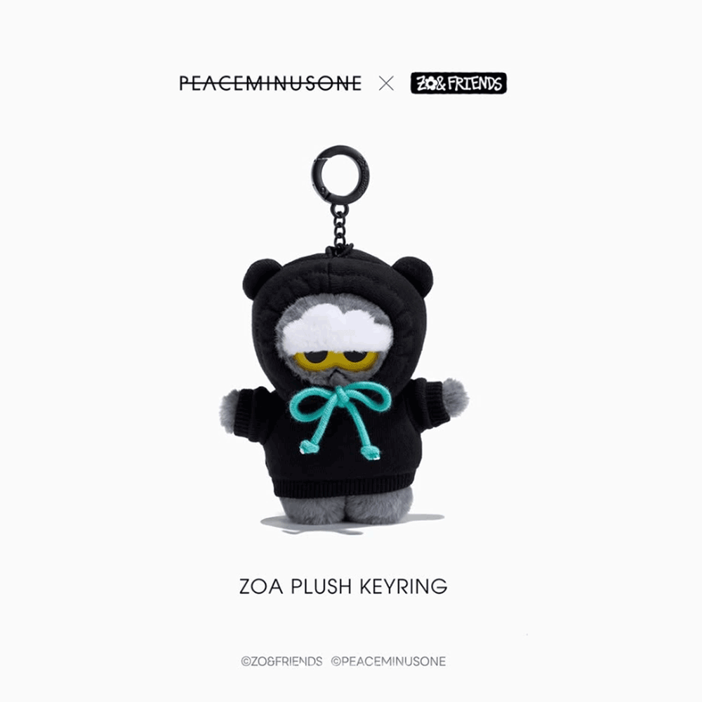 [PRE-ORDER] PEACEMINUSONE X ZOA POP-UP MD - ZOA PLUSH KEYRING