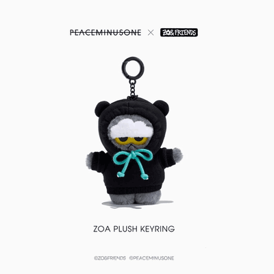 [PRE-ORDER] PEACEMINUSONE X ZOA POP-UP MD - ZOA PLUSH KEYRING