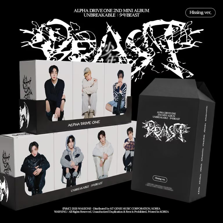 [POB] [PRE-ORDER] ALPHA DRIVE ONE - 2ND MINI ALBUM [UNBREAKABLE : 少年BEAST] (Hissing Ver.)