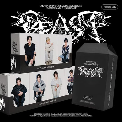 [POB] [PRE-ORDER] ALPHA DRIVE ONE - 2ND MINI ALBUM [UNBREAKABLE : 少年BEAST] (Hissing Ver.)