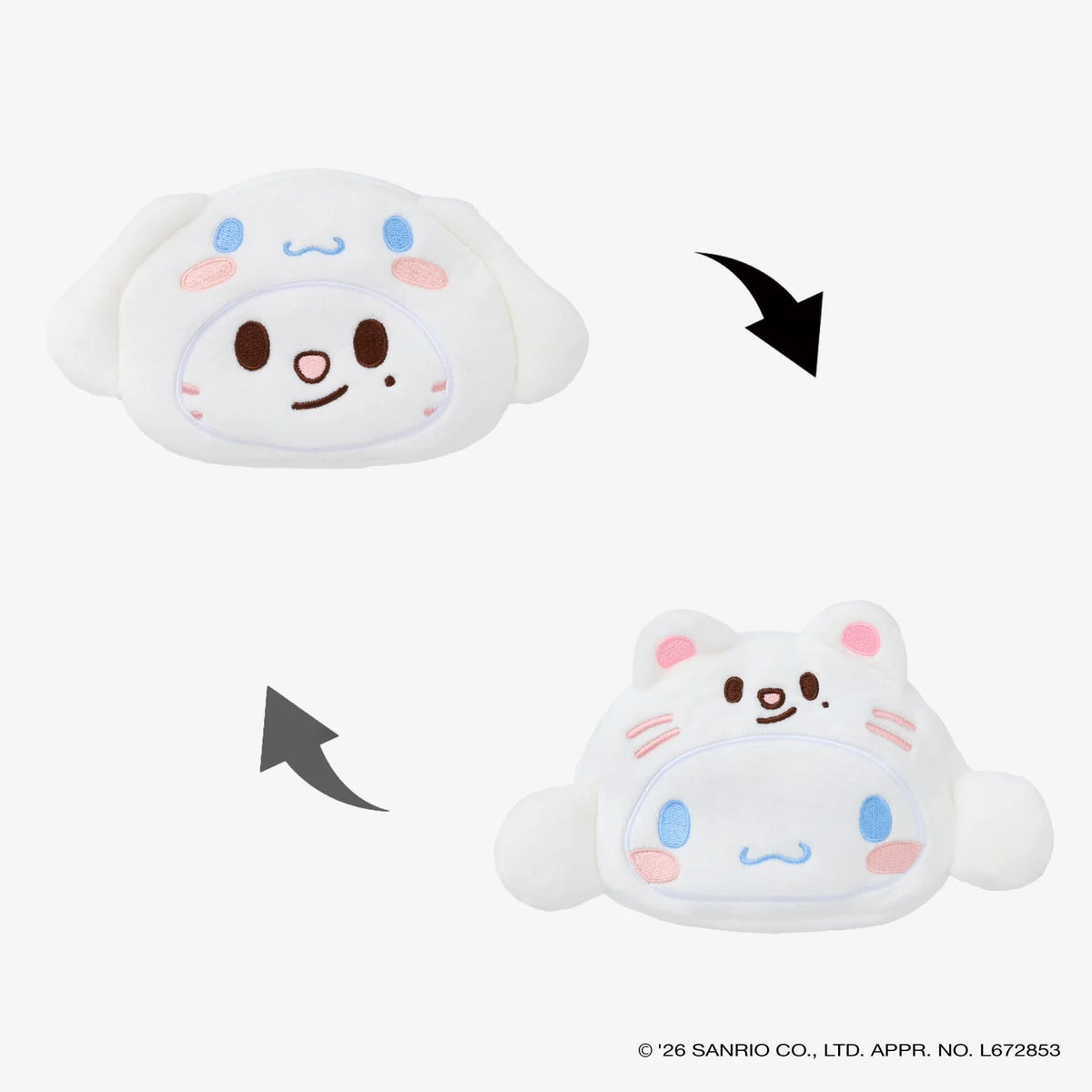 SKZOO×SANRIO CHARACTERS REVERSIBLE POUCH Jiniret design detail