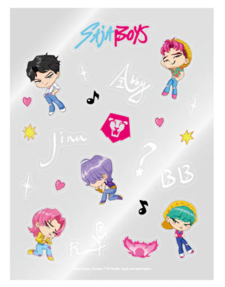 K-POP DEMON HUNTERS - Official Lightstick Deco Sticker Pack