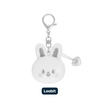 [PRE-ORDER] Stray Kids [dominATE : celebrATE] Official Merch - SKZOO FACE KEYRING SILVER Ver.