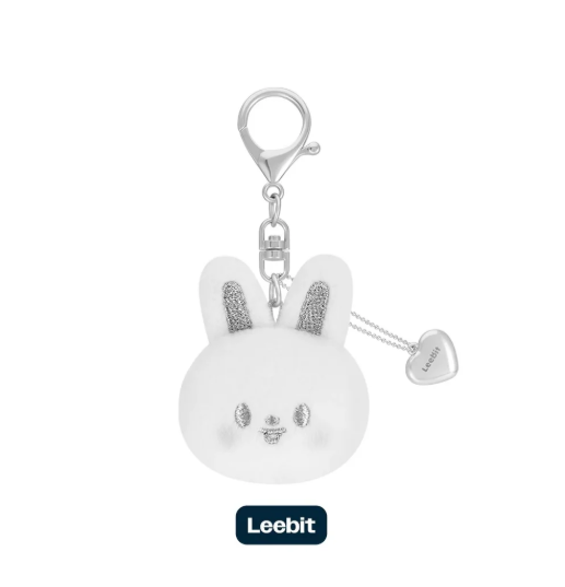 [PRE-ORDER] Stray Kids [dominATE : celebrATE] Official Merch - SKZOO FACE KEYRING SILVER Ver.