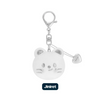 [PRE-ORDER] Stray Kids [dominATE : celebrATE] Official Merch - SKZOO FACE KEYRING SILVER Ver.