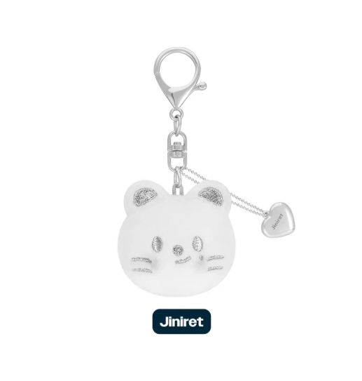 [PRE-ORDER] Stray Kids [dominATE : celebrATE] Official Merch - SKZOO FACE KEYRING SILVER Ver.