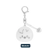 [NEW] Stray Kids [dominATE : celebrATE] Official Merch - SKZOO FACE KEYRING SILVER Ver.
