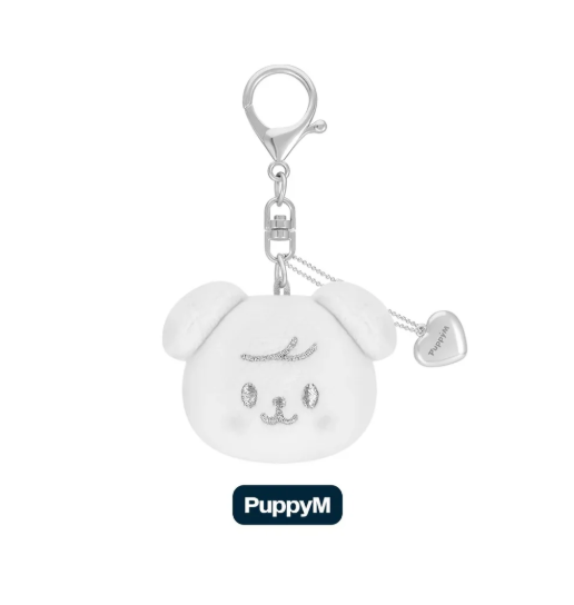 [PRE-ORDER] Stray Kids [dominATE : celebrATE] Official Merch - SKZOO FACE KEYRING SILVER Ver.