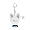 [PRE-ORDER] Stray Kids [dominATE : celebrATE] Official Merch - SKZOO FACE KEYRING SILVER Ver.