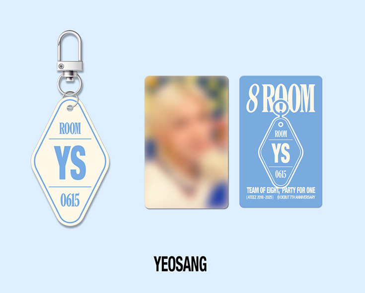 [NEW] ATEEZ - [8ROOM] POP-UP Official Merch - 8 ROOM Keyring