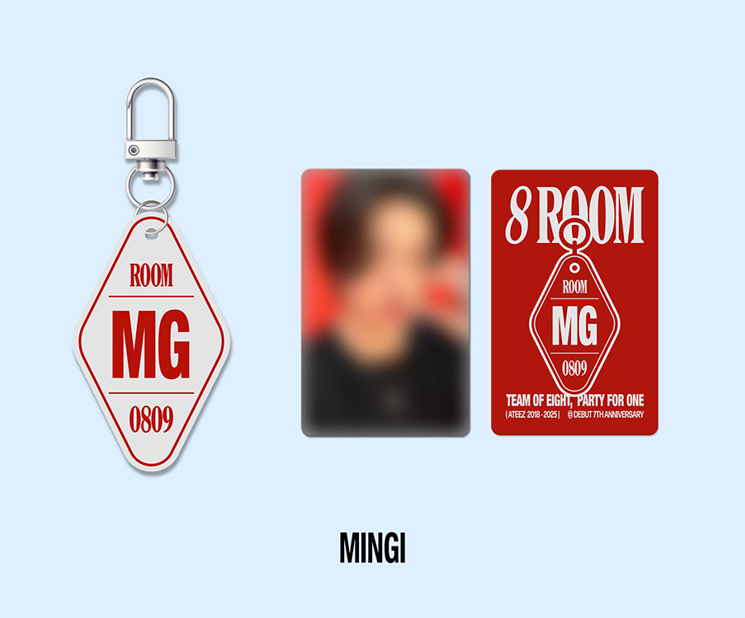 [NEW] ATEEZ - [8ROOM] POP-UP Official Merch - 8 ROOM Keyring