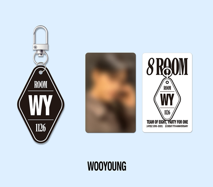 [NEW] ATEEZ - [8ROOM] POP-UP Official Merch - 8 ROOM Keyring