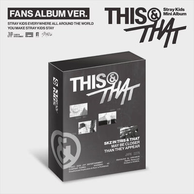 [PRE-ORDER] STRAY KIDS - Mini Album 'THIS & THAT' (FANS ALBUM Ver.)