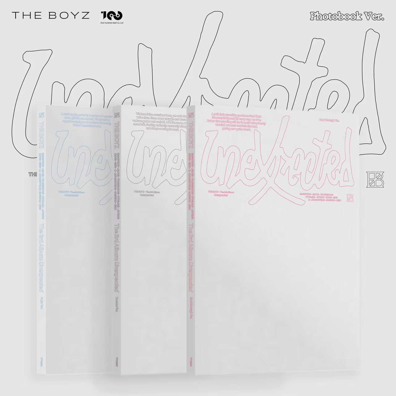 THE BOYZ - The 3rd Album - 'Unexpected' (Photobook Ver.) (Begin/ Become/ Breakthrough Ver.)