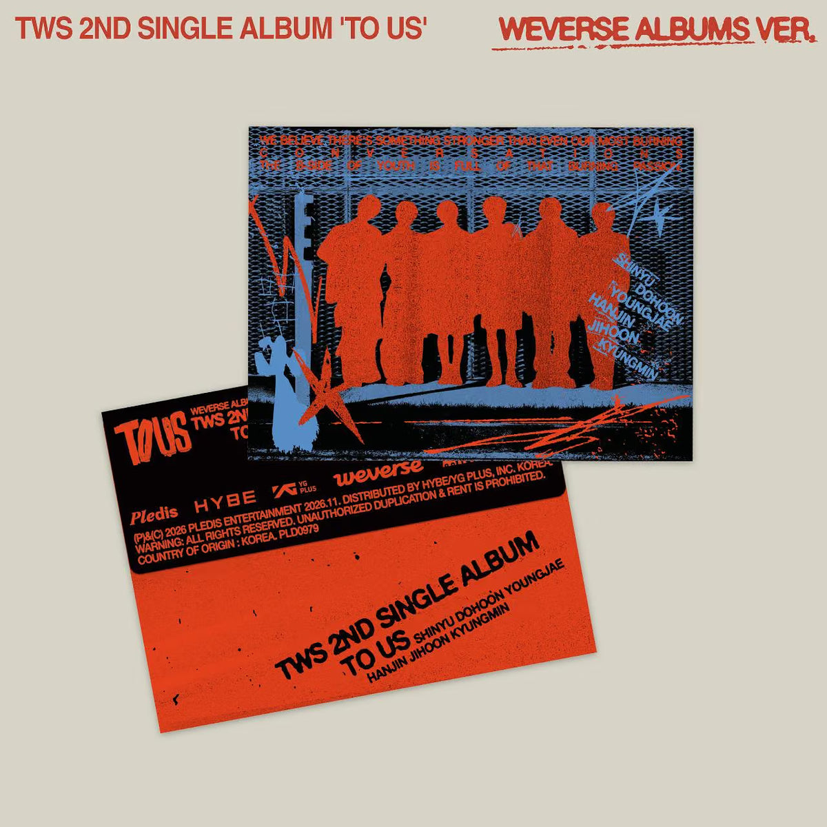[POB] [PRE-ORDER] TWS 2nd Single Album ‘TO US’ Weverse Albums ver.