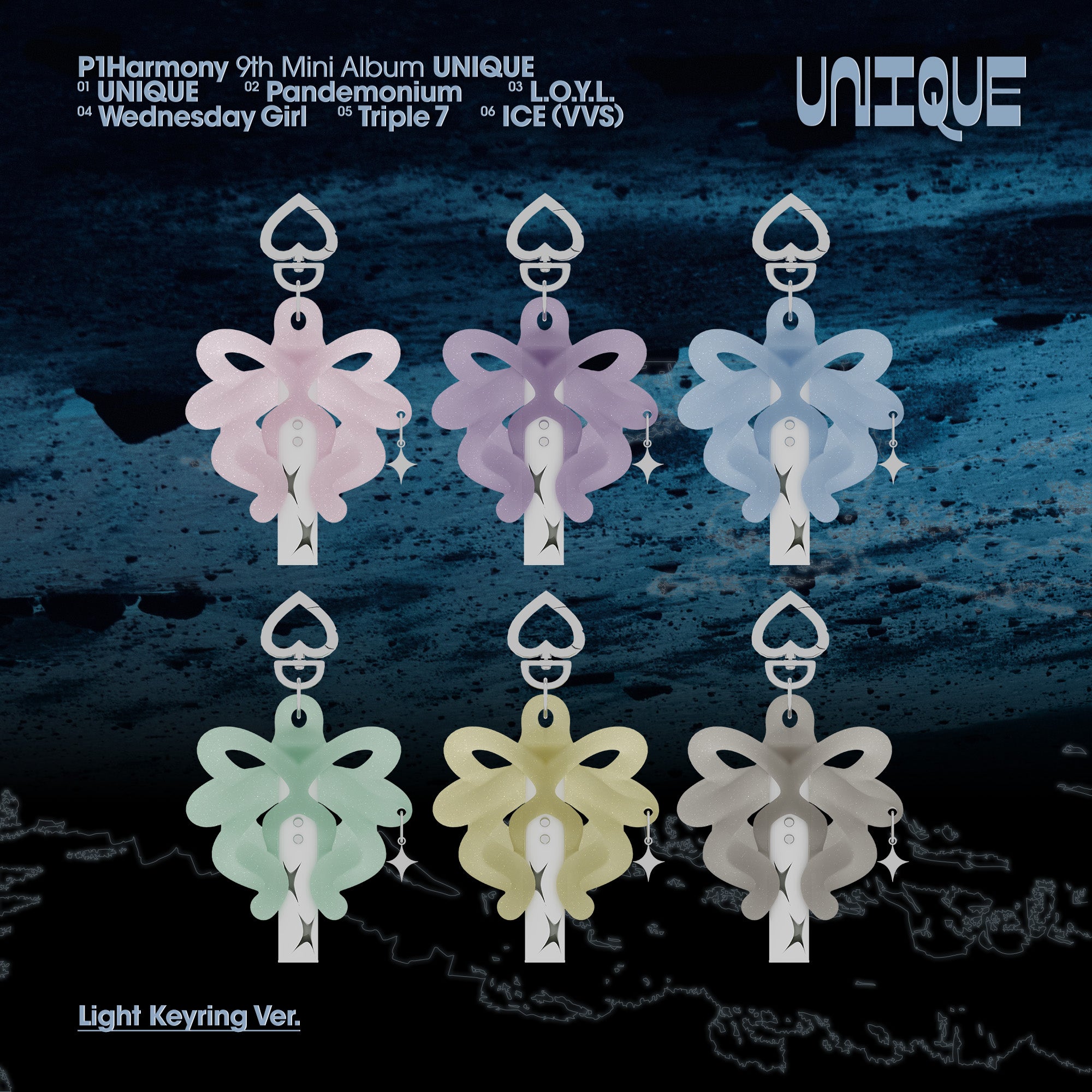 アイドル P1Harmony UNIQUE Light Keyring INTAK P1Harmony - UNIQUE (Light Keyring Ver.) – K-playground K-pop Store