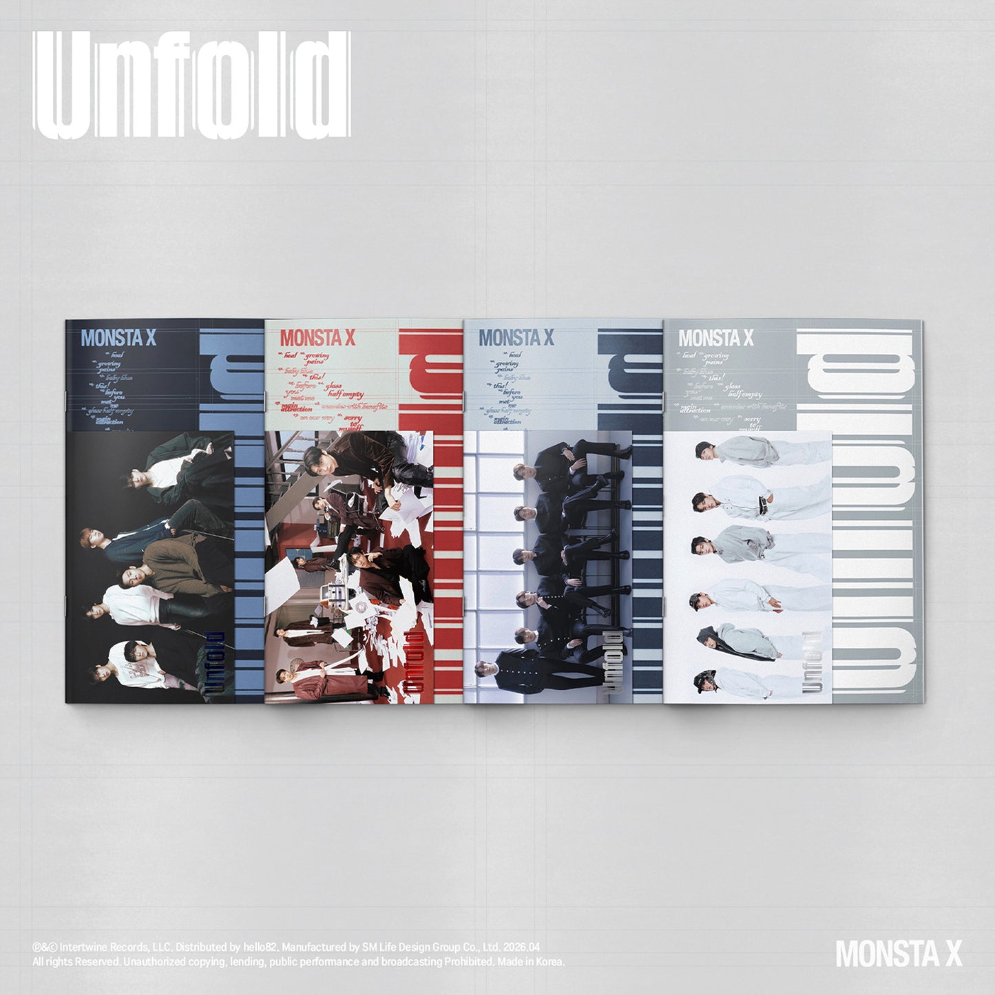 [Signed] MONSTA X - UNFOLD