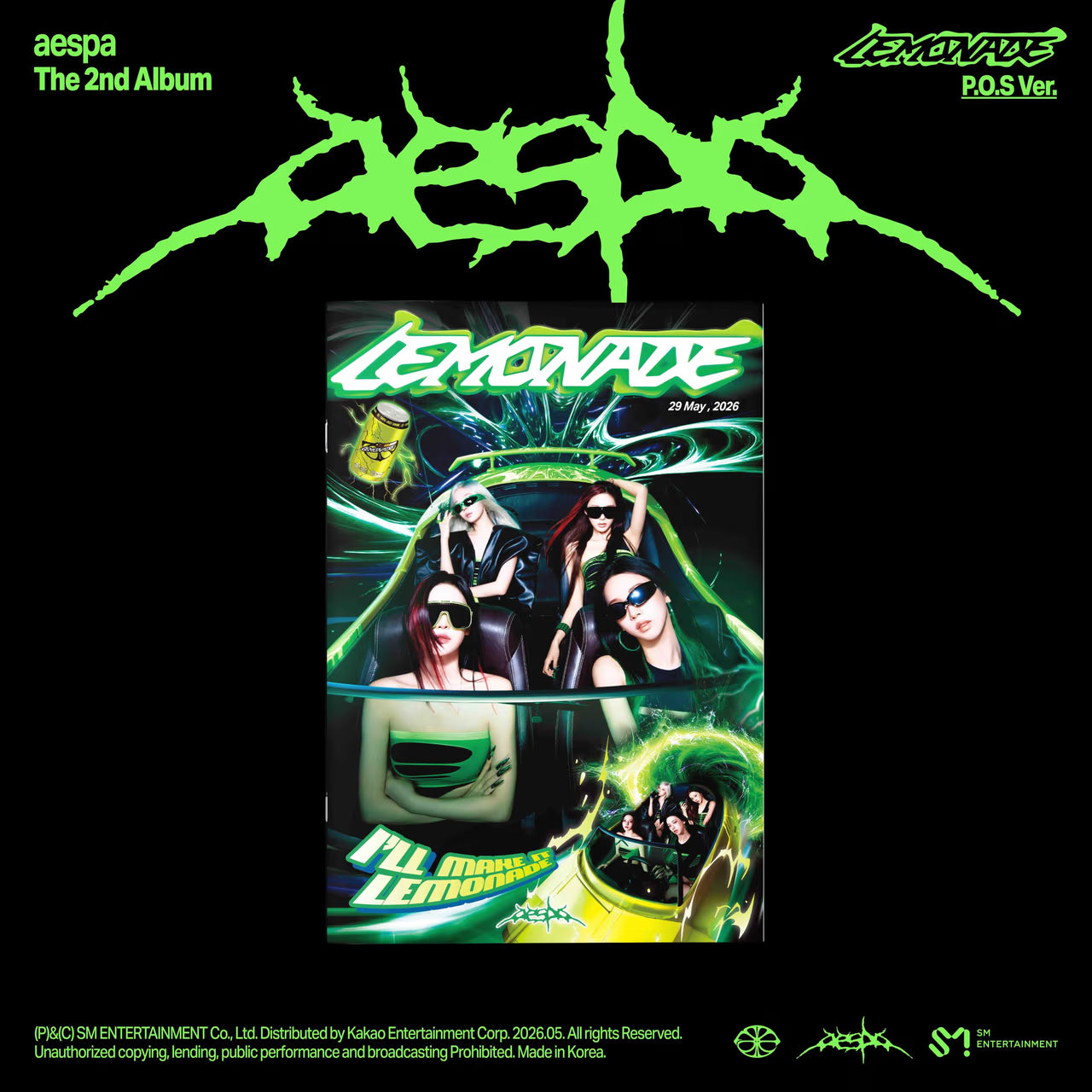 AESPA - 2ND ALBUM [LEMONADE] (P.O.S Ver.)