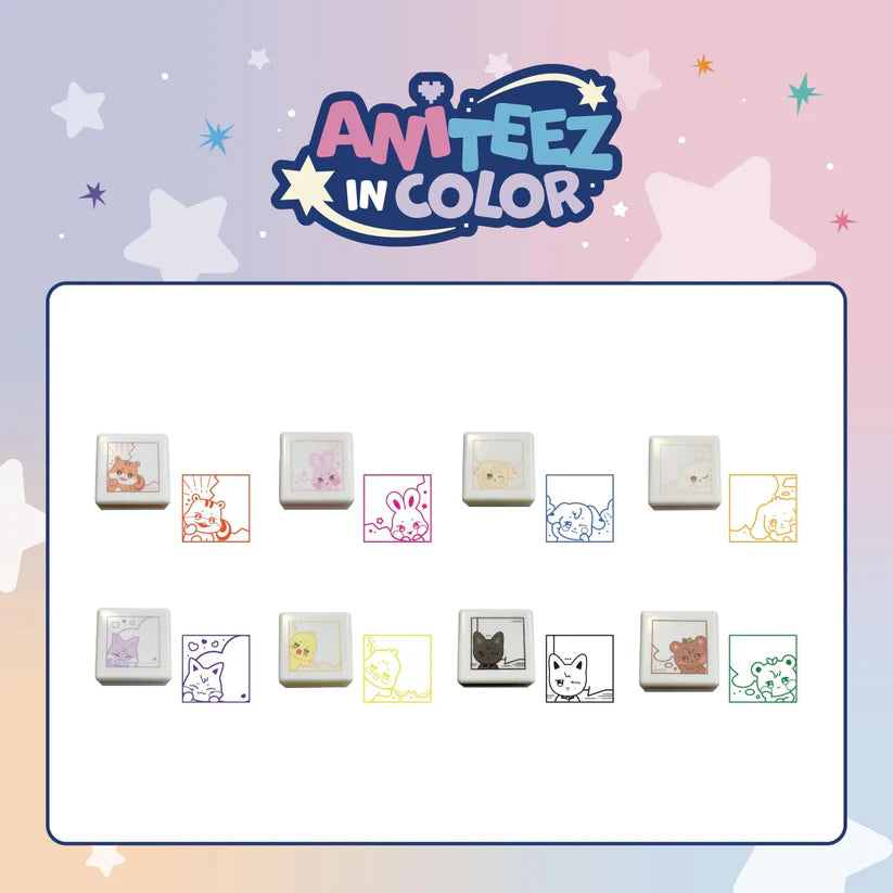 [PRE-ORDER] ATEEZ - [ANITEEZ IN COLOR] SPEECH BUBBLE STAMP