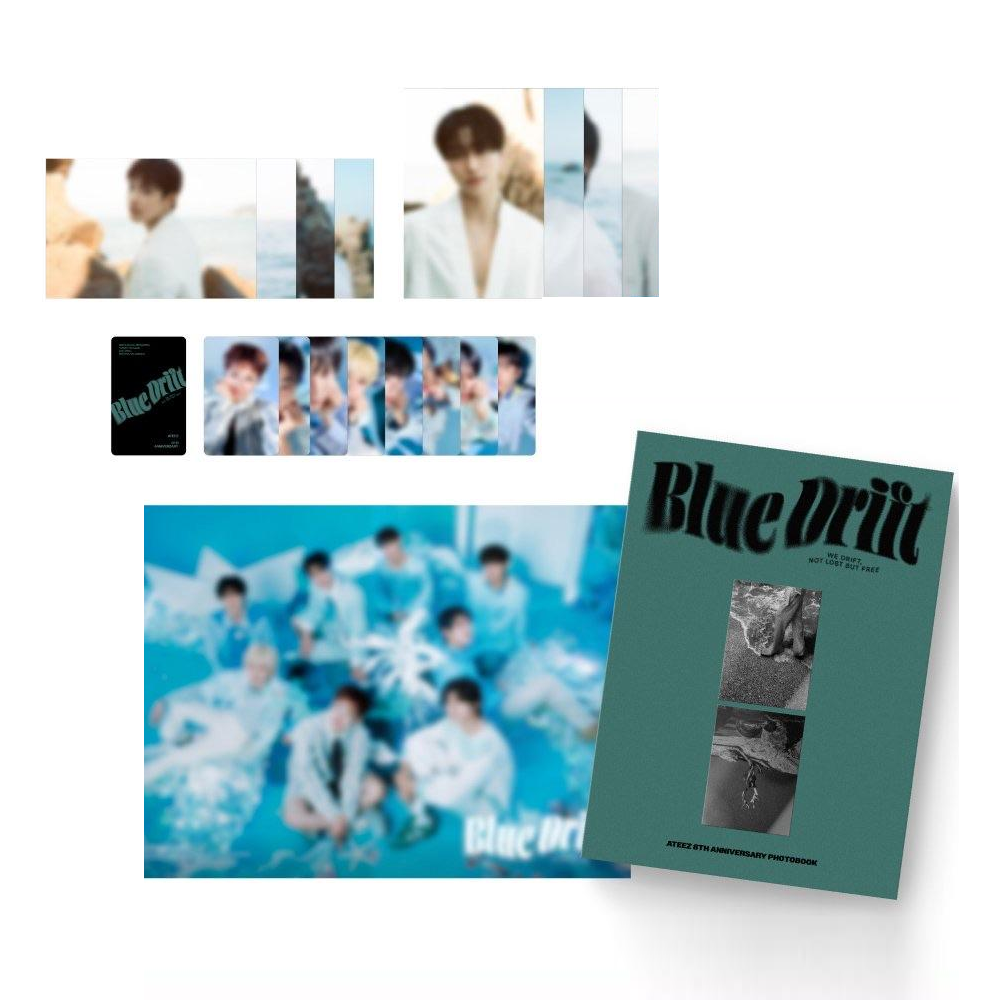 [PRE-ORDER] Ateez - [8TH ANNIVERSARY EXHIBITION : Blue Drift] - PHOTOBOOK Blue Drift
