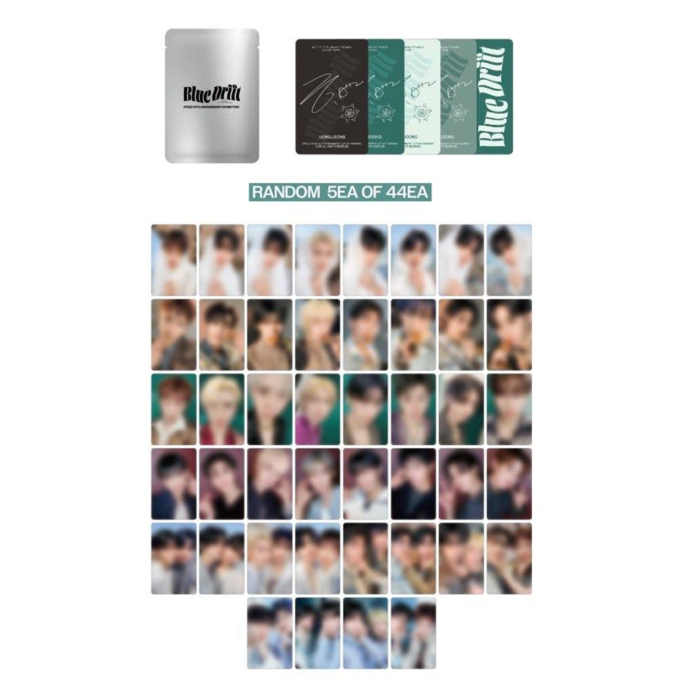[PRE-ORDER] Ateez - [8TH ANNIVERSARY EXHIBITION : Blue Drift] - RANDOM PHOTOCARD PACK